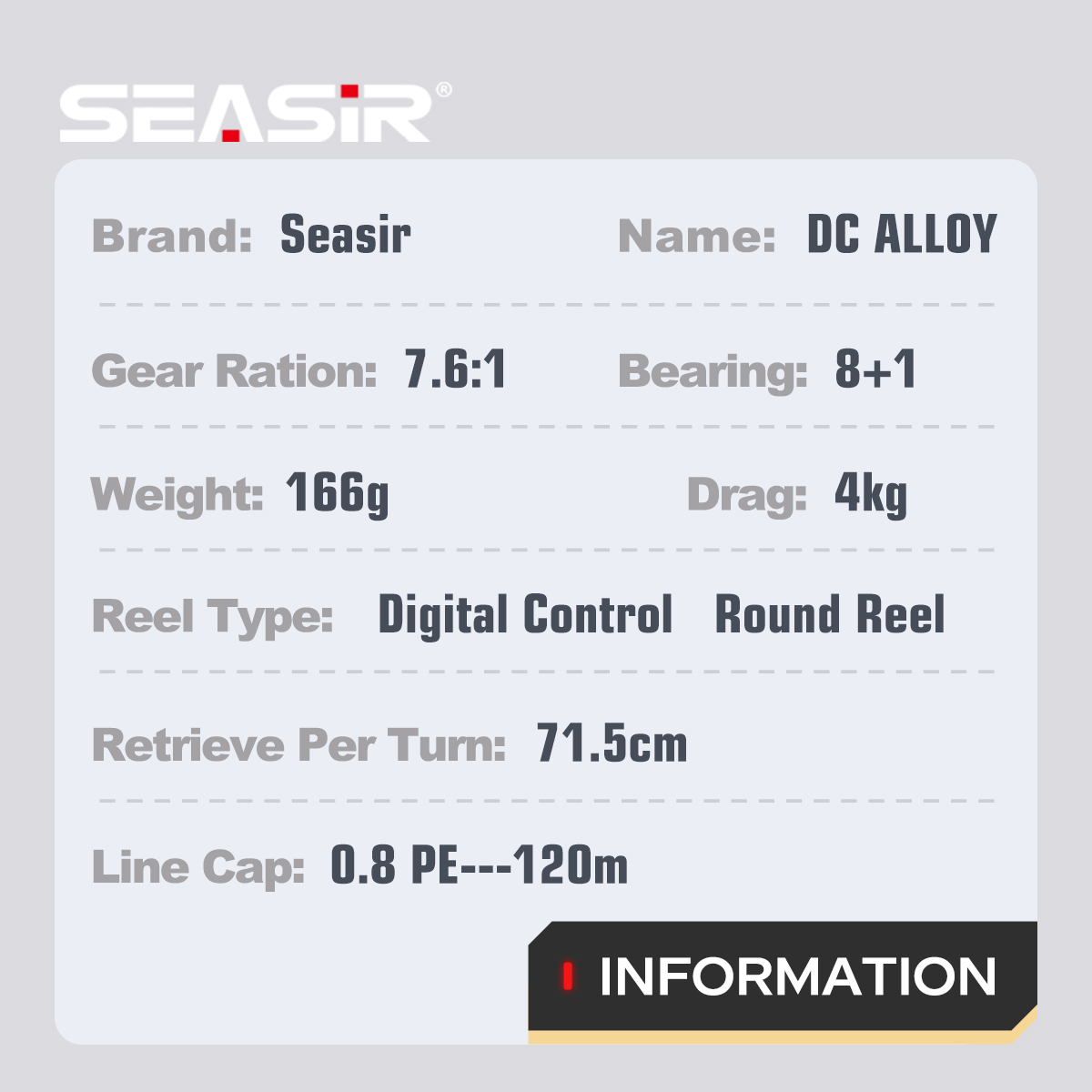 SEASIR DC Alloy ALL-metal Roun - đánh giá và giá Surf Reel